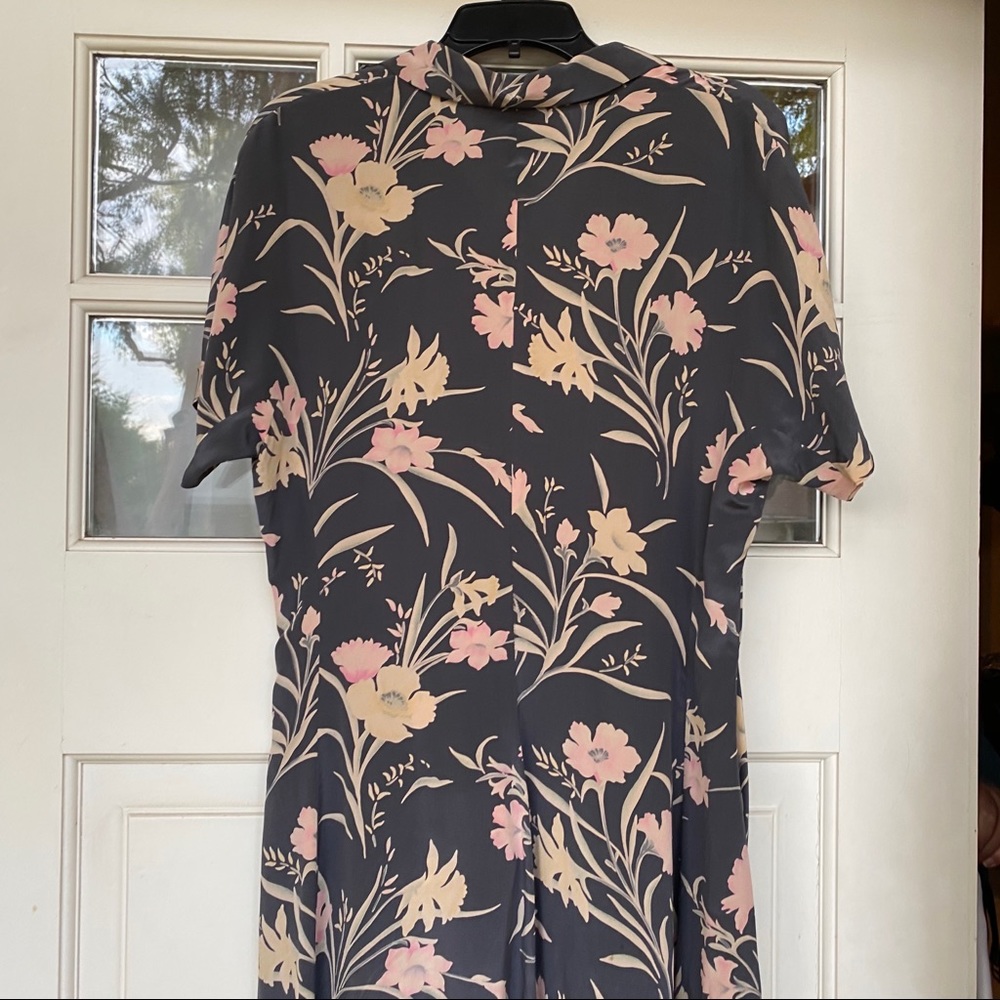 Jones New York silk dress button down pockets 14 - Picture 6 of 16